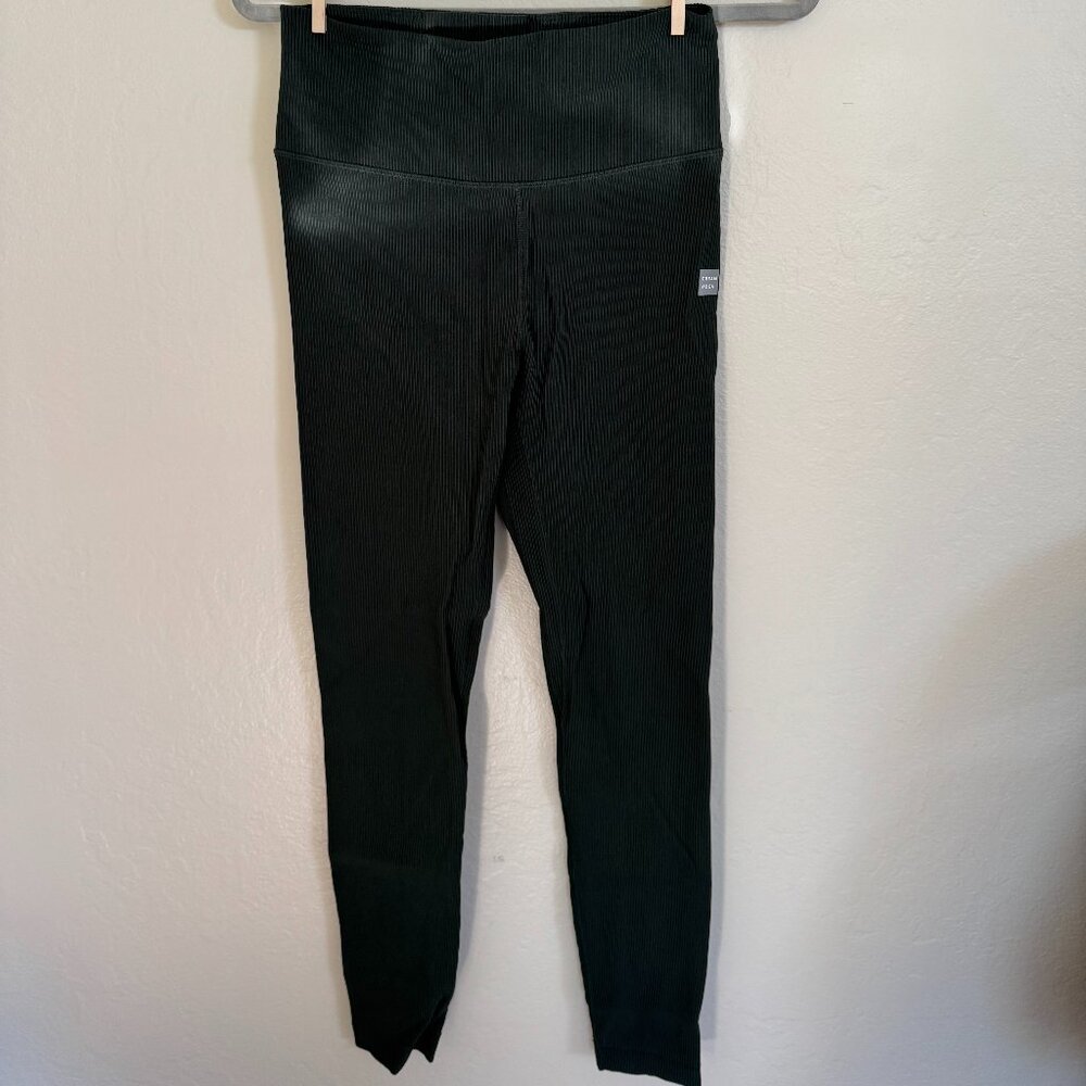 Cream Yoga Ribbed Legging